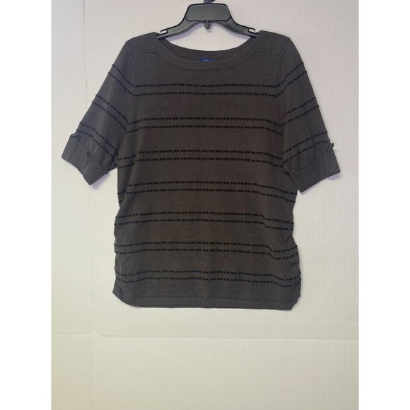 Apt 9 women’s shirt sweater size XL Green short sleeve - Picture 3 of 14